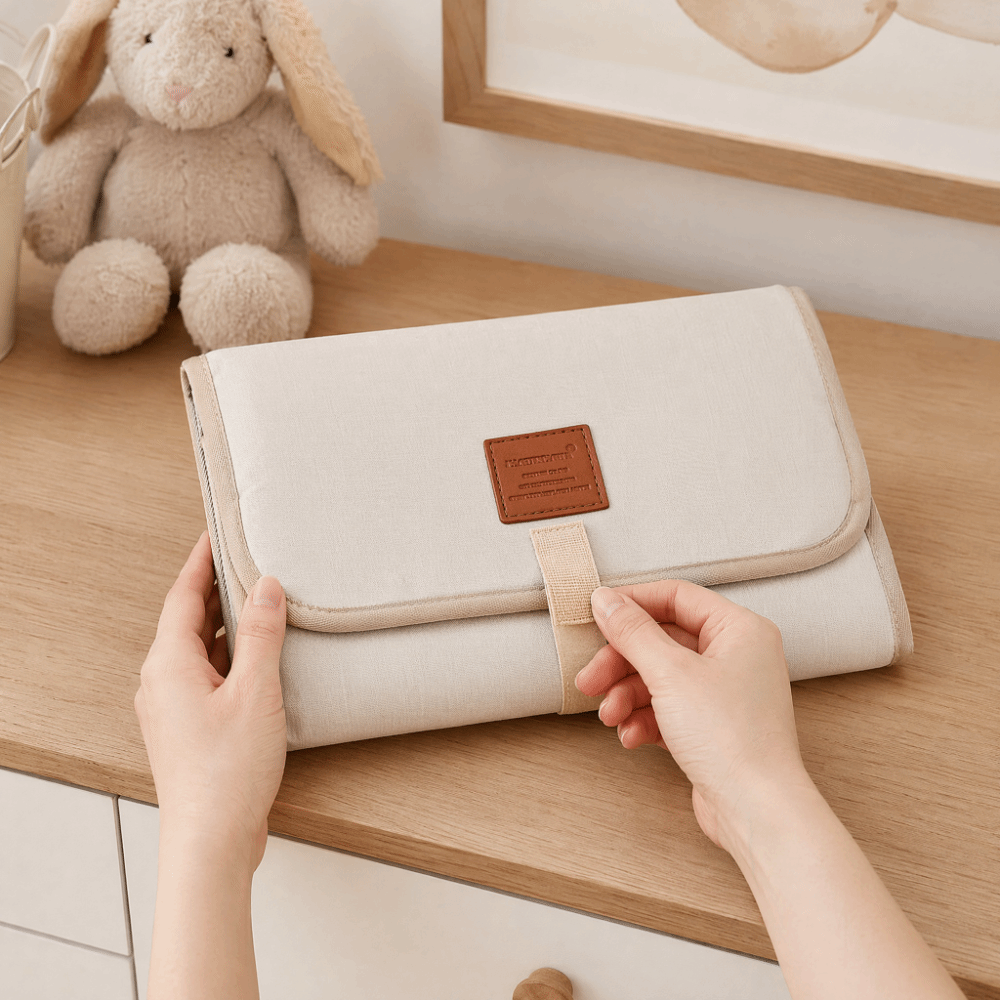 Diaper Changing Mat - Wasserdichte Wickelunterlage für Babys, faltbar, waschbar,