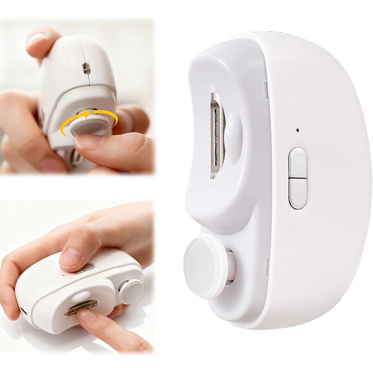 Baby Nail Trimmer Electric - Elektrischer Nageltrimmer mit Licht Automatisches Trimmen,