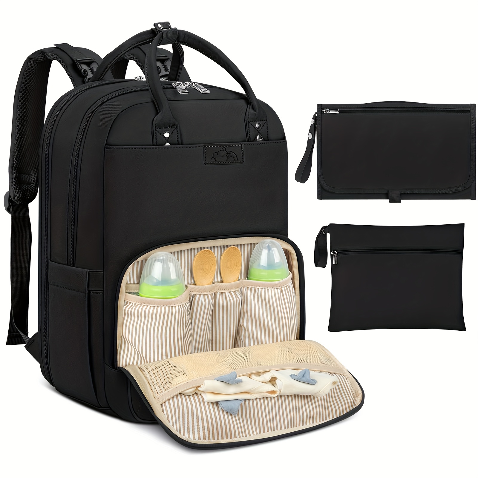 Diaper Changing Mat - NEWHEY Wickeltasche, Rucksack mit tragbarer Wickelunterlage,