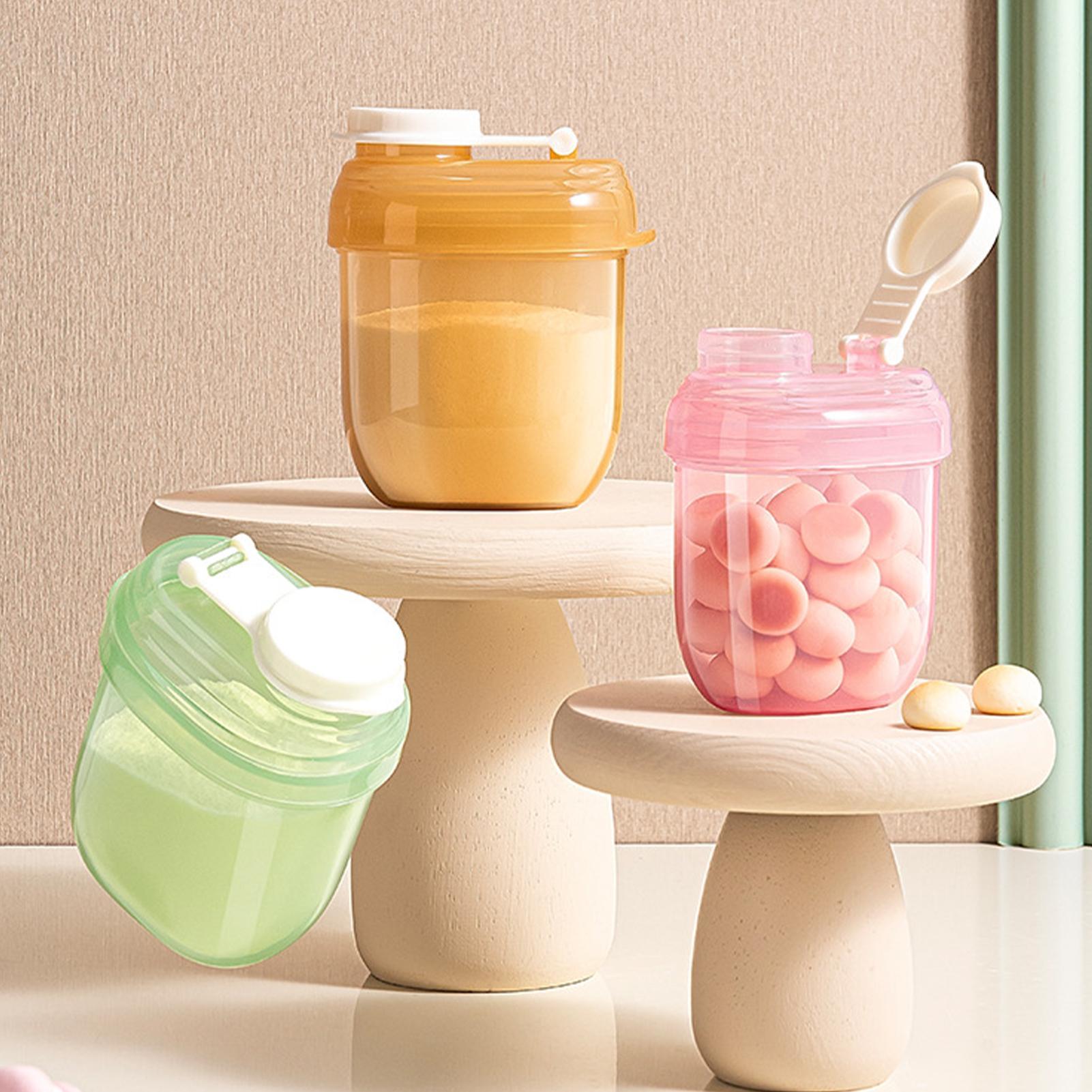Baby Products Storage Box - Tragbarer Milchpulver-Spender, Luftdichter Snack-Aufbewahrungsbehälter, Reise-Fütterungsorganizer für