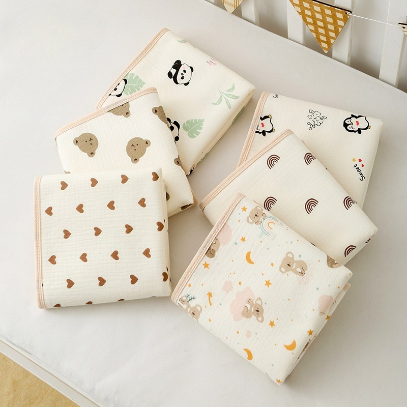 Diaper Changing Mat - 50X70cm Weiche Baumwoll-Wickelunterlage Urinmatte Wasserdichte Matratze