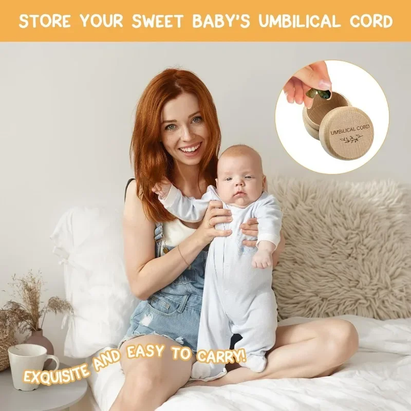 Holz-Bauchnabelschnur-Box für  – Baby Products Storage Box Bewertung und Preis